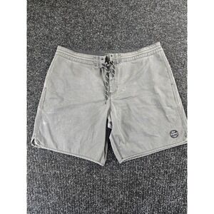 Jacks Surfboards Mens Charcoal Gray Board Shorts Size 38‎ Lace Up Surf Trunks